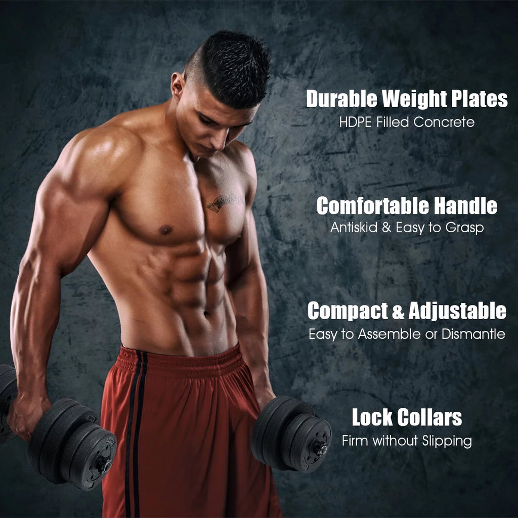66 LB Dumbbell Weight Set with 16 Adjustable Plates V820079