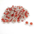 Red 3 Ports Wire Butt Splice Connector Pack of 100 T695789