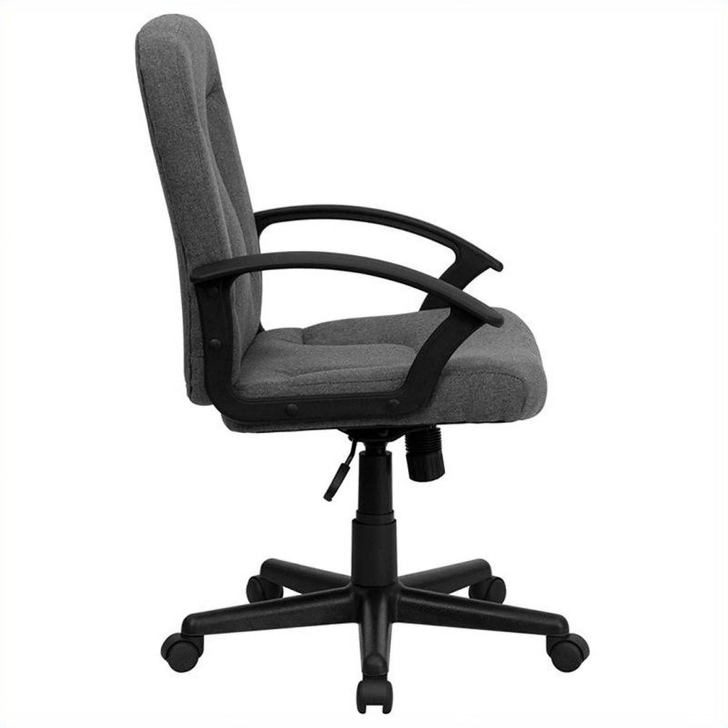 Gray Mid Back Office Chair with Nylon Arms S264