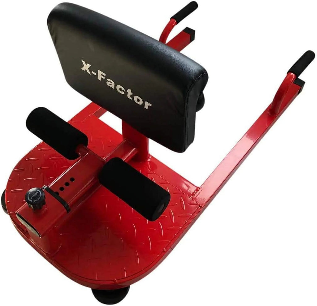 Red 8-in-1 Squat Bench Leg Exerciser J11130