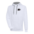 White Philadelphia Flyers Metallic Logo Victory Pullover Hoodie E17086