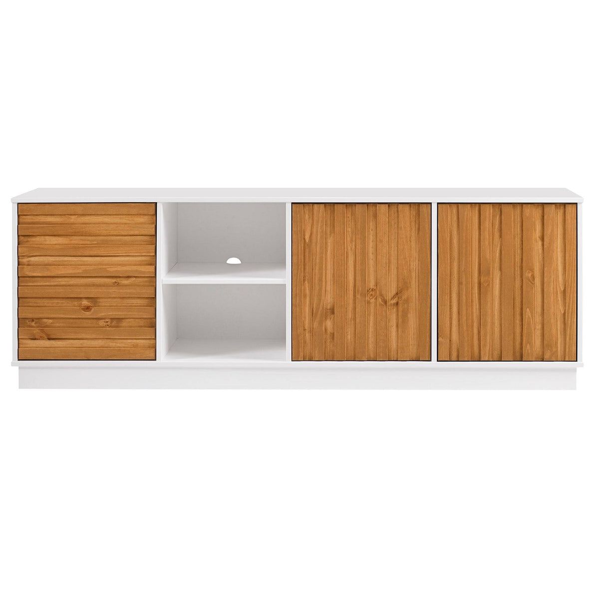 70-Inch Two-Tone 3-Door TV Console Q13860