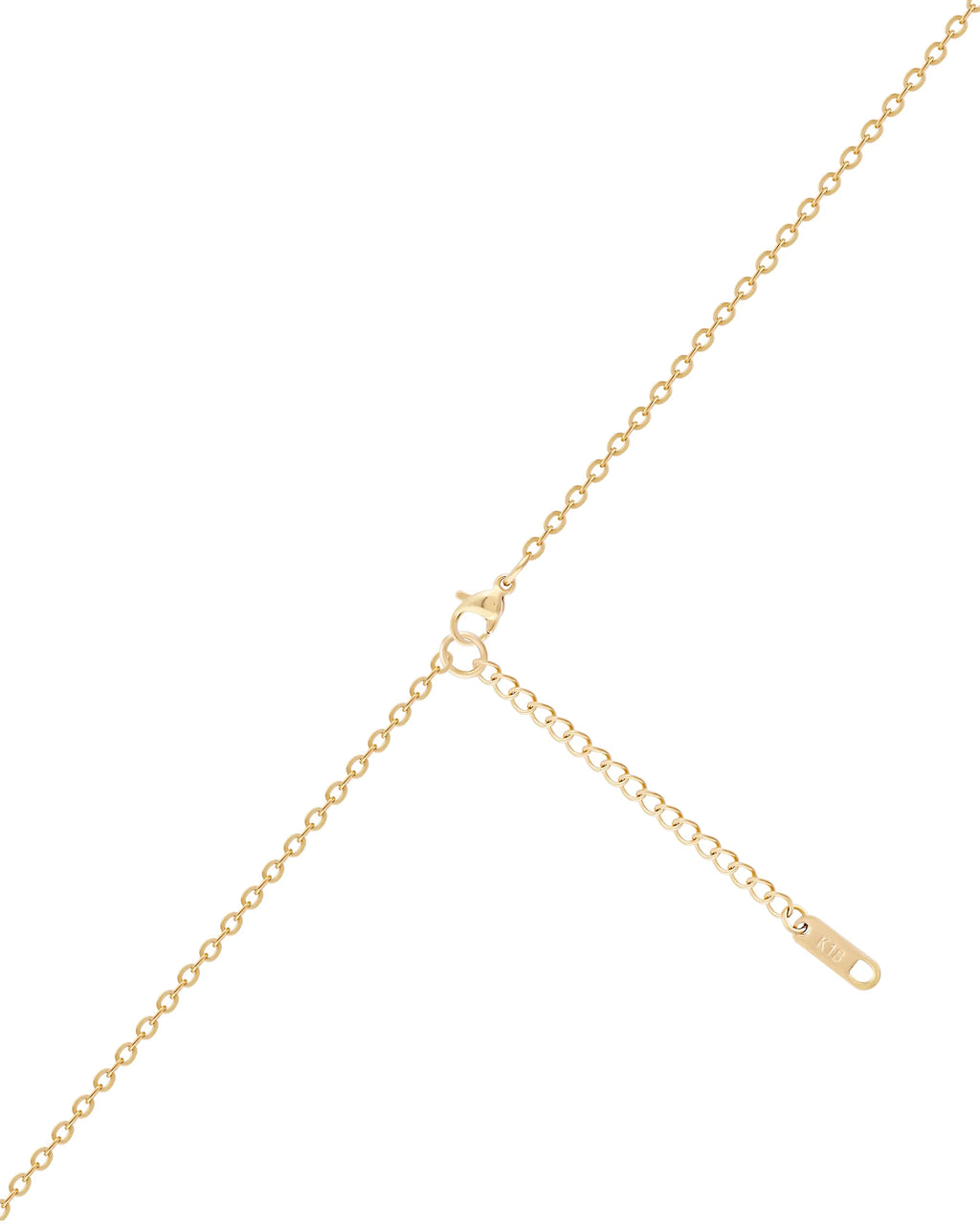 18K Gold Plated Stainless Steel Necklace Pendant Necklace F840073