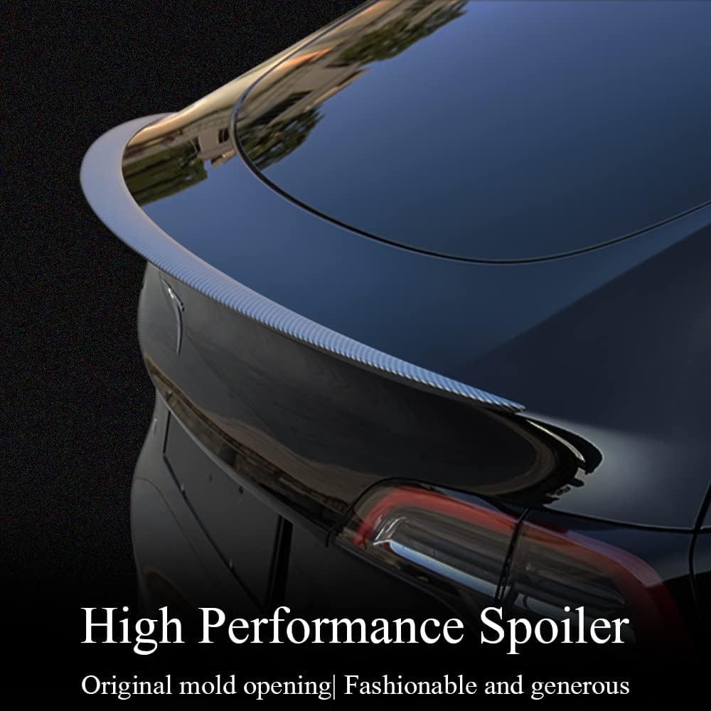 Matte Carbon Fiber Rear Trunk Spoiler W266506