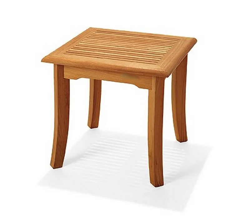 Teak 2 Seater 3 Pc Dining Set with Side Table and 2 Armless Chairs Y76508