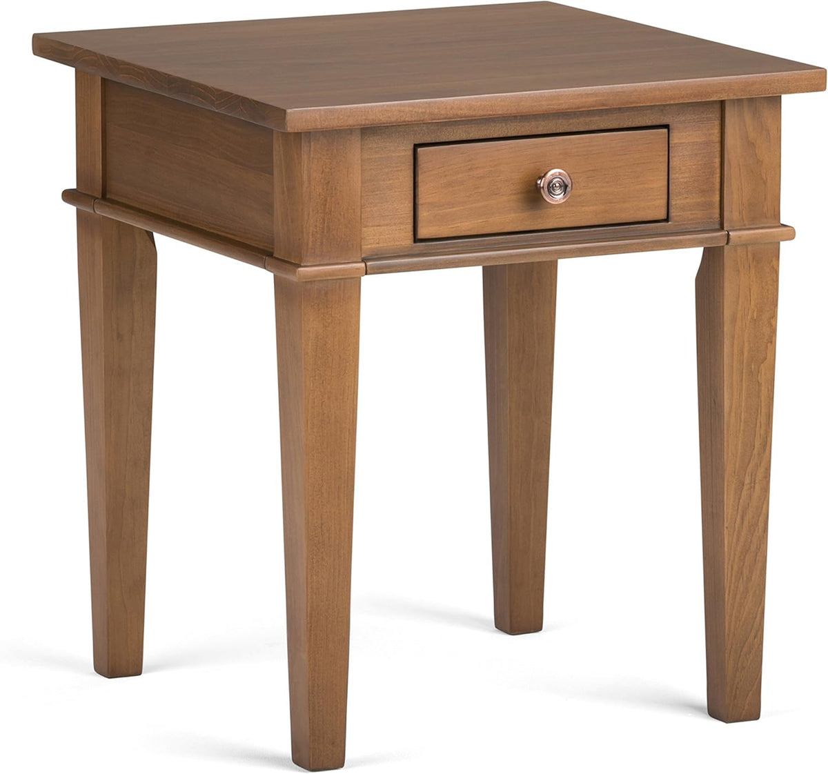 Farmhouse Grey Solid Wood 1 Drawer End Side Table A97265