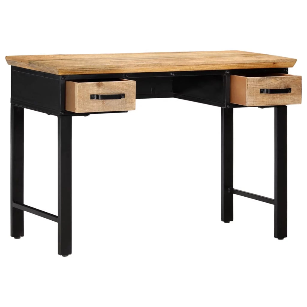 Mango Wood Writing Desk with 2 Storage Drawers V89812