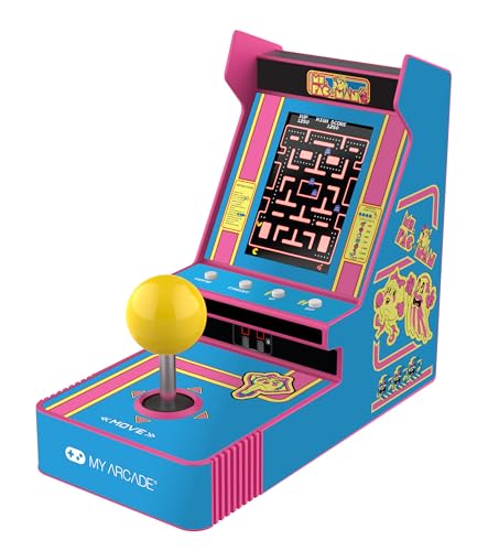 Ms. Pac-Man Joystick Arcade Classics Retro Games Mini Video Game Console 2 Game Modes V880