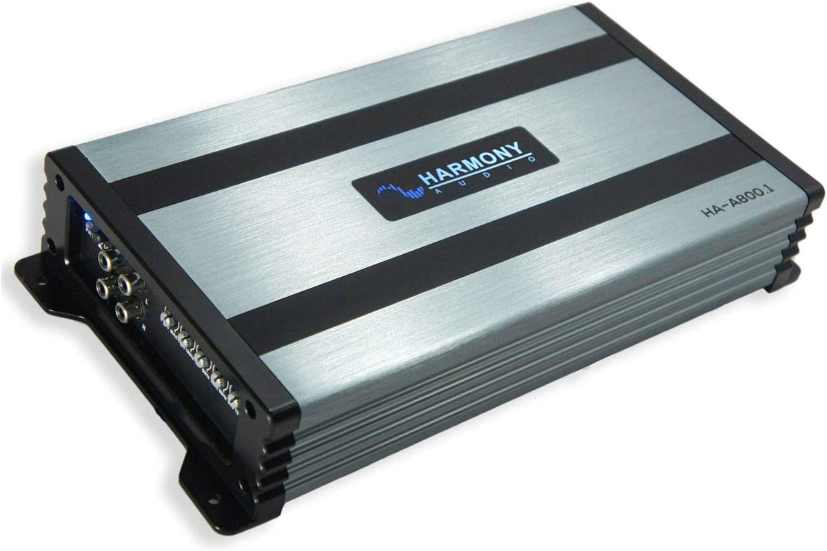 Compatible with 2014 - UP GMC Sierra Double Cab Kicker Bundle CompR CWR10 Single 10 Sub Box Harmony HA-A800.1 Y884